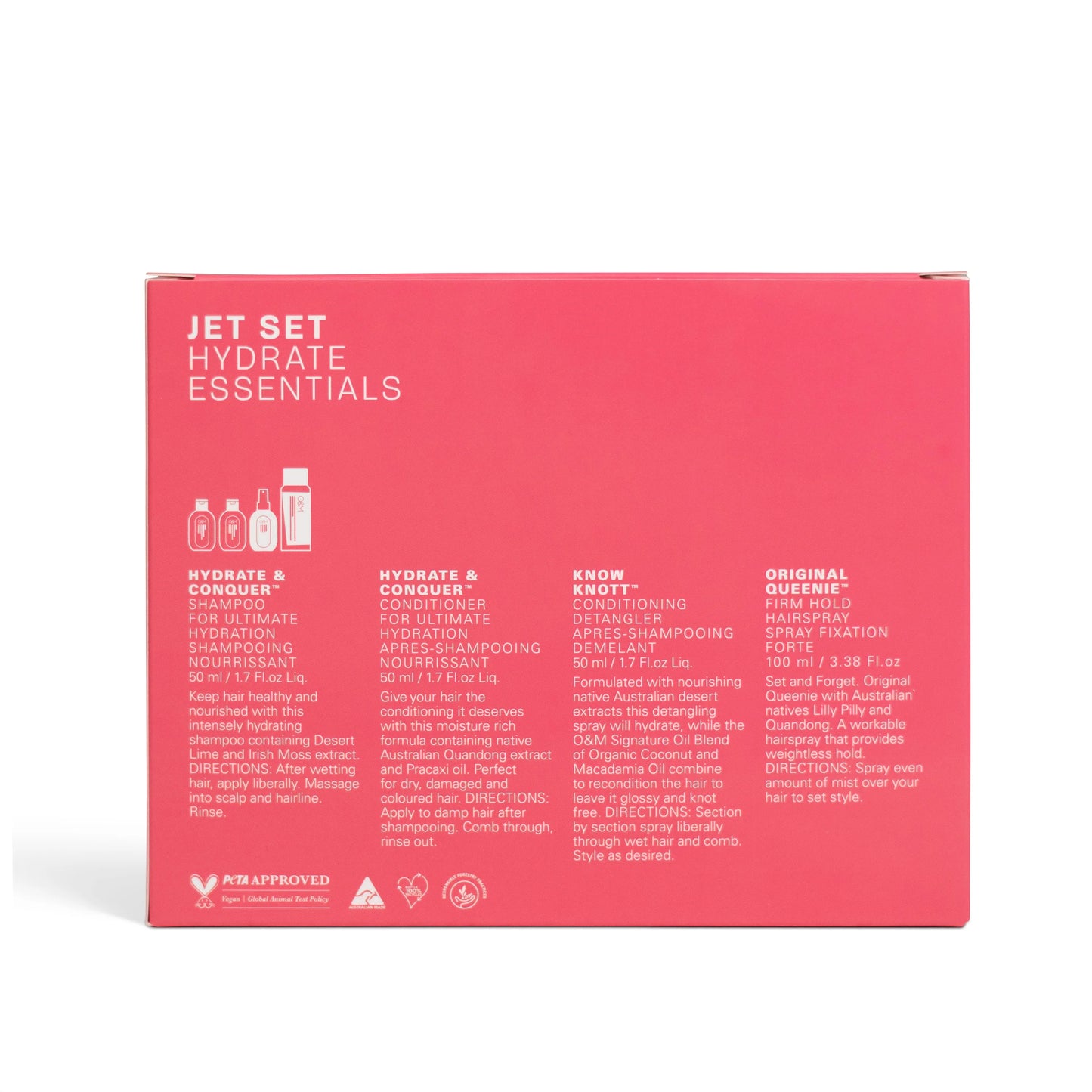 O&M Jetset Hydrate Essentials Pack