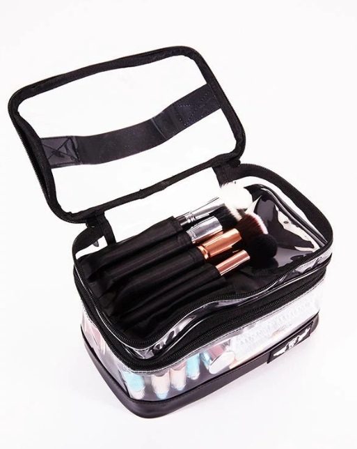 Cosmetic Case with Makeup Brush Pouch