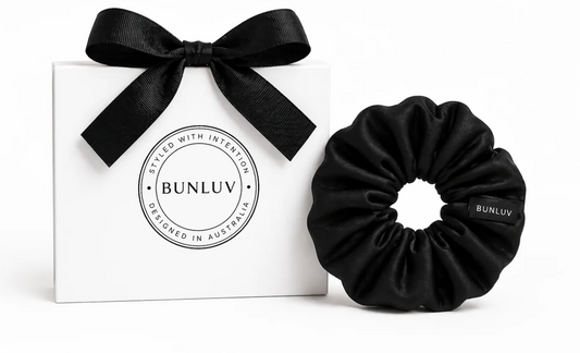 SMARTCORE - Mulberry Silk Scrunchie – Black