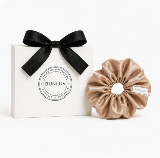 Mulberry Silk Scrunchie – Nude